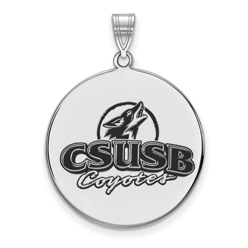 Sterling Silver California State San Bernardino Enameled Pendant
